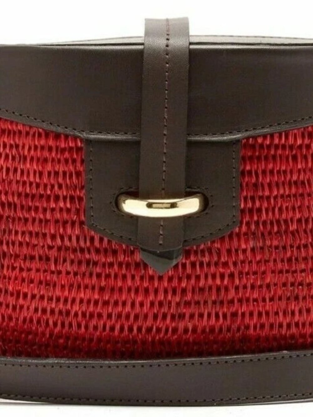 KHOKHO JABU IN TANGERINE Handwoven Basket Women's Handbag - New! UNIQUE